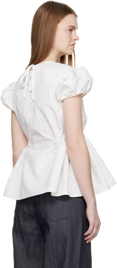 Cecilie Bahnsen Off-white Cbchiara Blouse In White