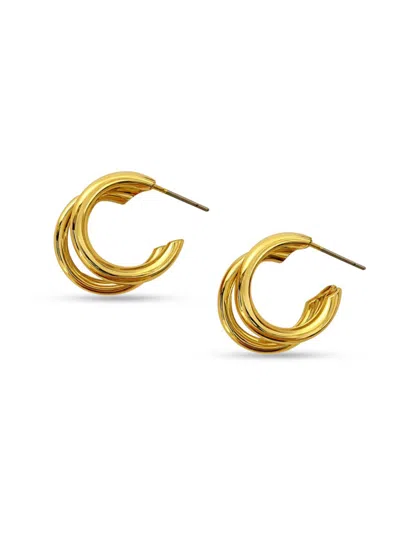 Fifth & Dune Women's Goldtone Triple Half Hoop Earrings In Gold