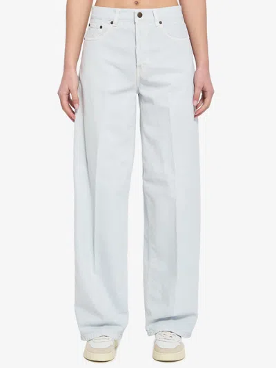 Haikure Straight-leg Washed Jeans In White