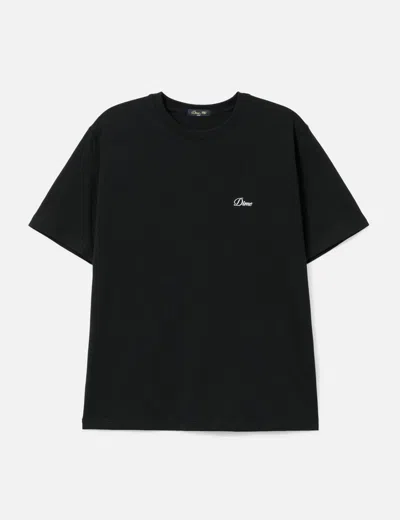 Dime Cursive Small Logo T-shirt In Black