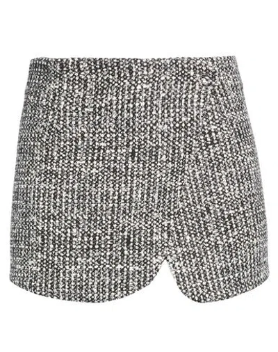 Coperni Black & White Tailored Miniskirt In Gray