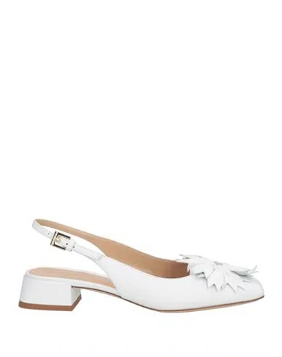 Baldinini Woman Pumps White Size 6.5 Leather In White