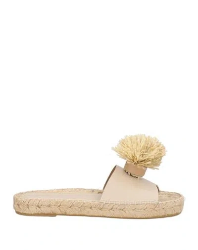 Paloma Barceló Palomitas By  Woman Espadrilles Ivory Size 8 Synthetisches Material In Neutral