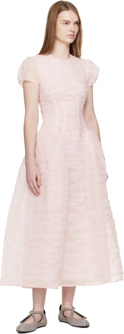 Cecilie Bahnsen Pink Cbcleopatra Midi Dress In Pink