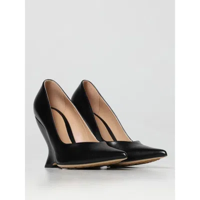 Bottega Veneta Black Leather High Heel Women's Pumps In Black