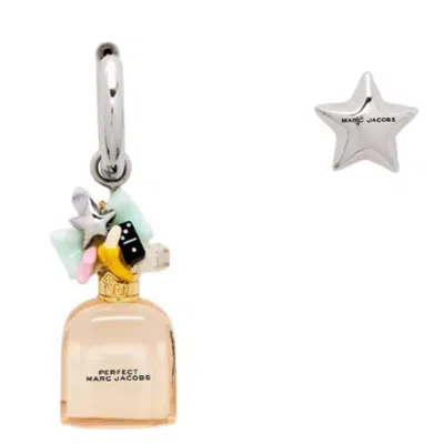 Marc Jacobs Mini Icon Asymmetrical Earrings In Gold