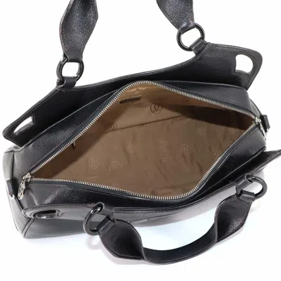 Pre-owned Cartier Black Leather Handbag Shoulder Bag ()