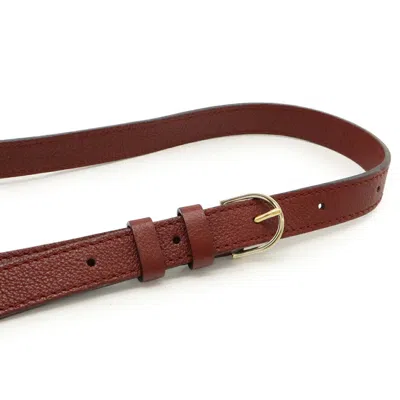 Pre-owned Cartier Bordeaux Leather Handbag Shoulder Bag Tote Bag () In Burgundy