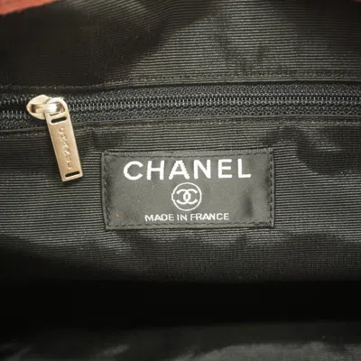 Pre-owned Chanel Beige Bordeaux Fur Tote Bag () In Multi