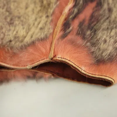 Pre-owned Chanel Beige Bordeaux Fur Tote Bag () In Multi