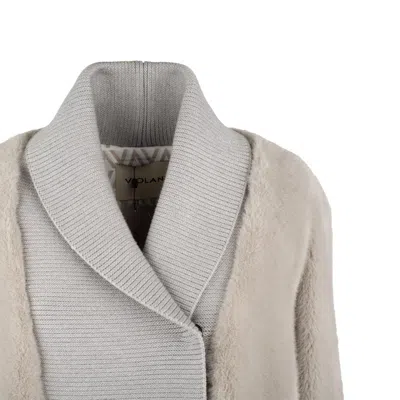 Violanti Giacca In Eco Pelliccia Jacket In Green