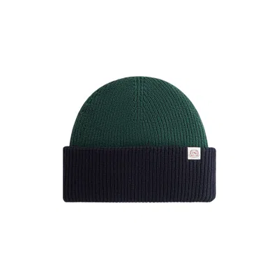 Pre-owned Kith Mas Two Tone Chunky Knit Beanie 'stadium' | Green | Men's Size Onesize