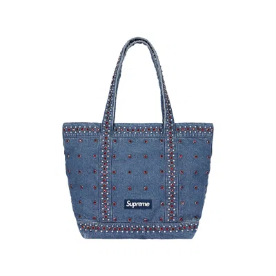 Pre-owned Supreme X B.b. Simon Denim Tote Bag 'washed Indigo' | Blue | Men's Size Onesize