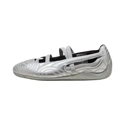 Pre-owned Puma Wicked X  Speedcat Ballet Silver Slippers Big Kid 'silver/cool Mid Grey/flat Dark Grey' | Kid's