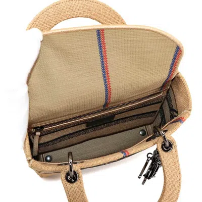Pre-owned Dior Christian  Beige Canvas Handbag Shoulder Bag () In Sand