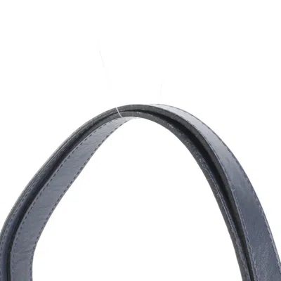 Pre-owned Dior Christian  Navy Leather Shoulder Bag () In Blue