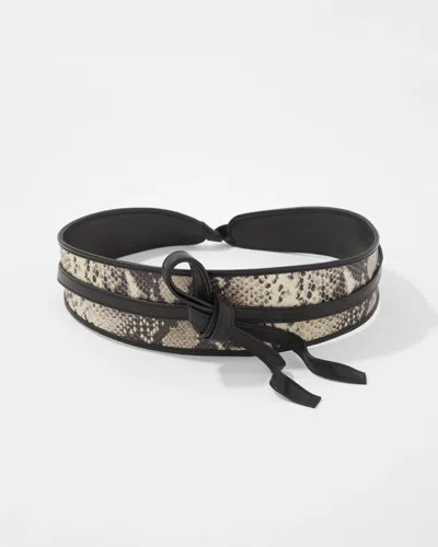 White House Black Market Python Obi Belt In Multi