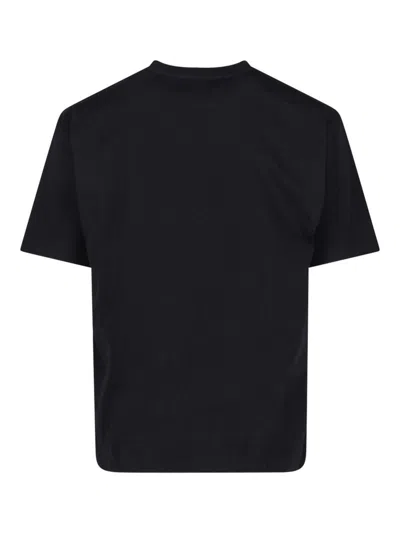 Valentino Crew Neck Short Sleeve T-shirt Design In Black