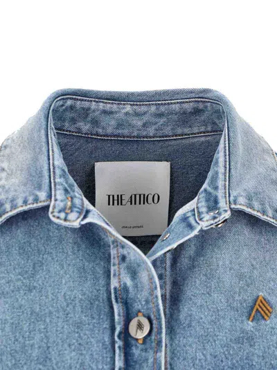 Attico Denim Shirt In Blue