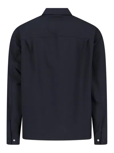 Laminar Zip-pocket Shirt Jacket In Blue
