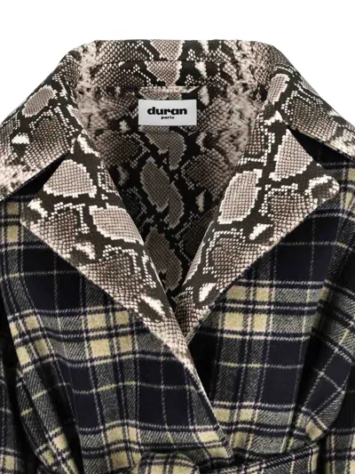 Duran Lantik Wool Blend Coat In Black