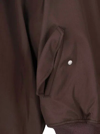 Entire Studios Bomber Zip In Brown