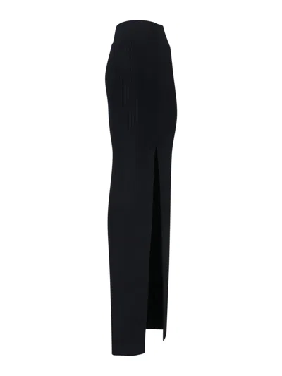 Rick Owens Wool Skirt In Black