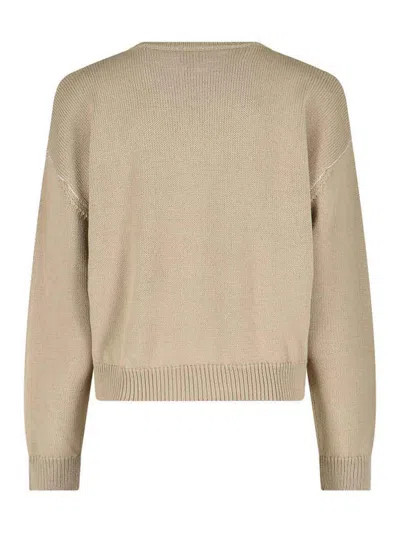 Apc Logo Sweater In Neutral