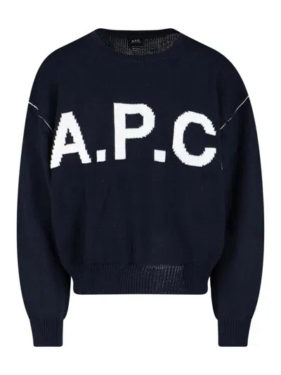Apc Logo Sweater In Multi
