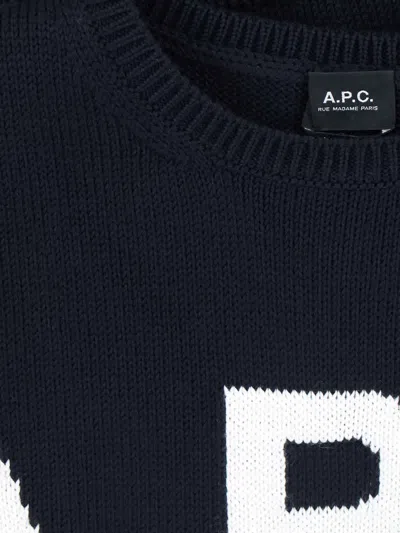 Apc Logo Sweater In Multi