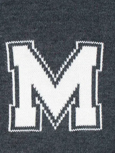Mm6 Maison Margiela Knit Sweater Crew Neck Long Sleeves In Gray