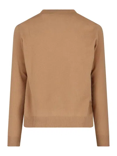 Vivienne Westwood Knitted Crew Neck Sweater Long Sleeves In Brown