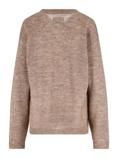 Mythinks Alpaca Blend Sweater In Sand