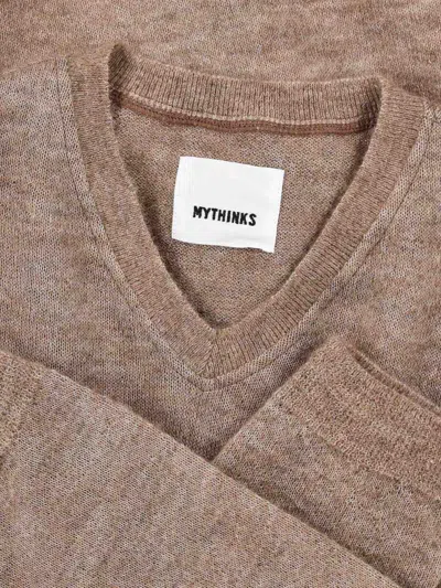 Mythinks Alpaca Blend Sweater In Sand