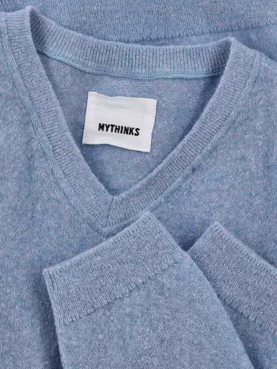 Mythinks Alpaca-blend Knit Sweater In Blue