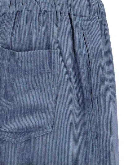 Mythinks Drawstring Straight Trousers In Blue
