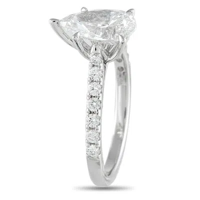 Lb Exclusive 14k White Gold 2.44ct Lab Grown Diamond Ring Lg09 091025 In Silver