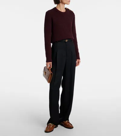 Bottega Veneta Intrecciato Leather Clutch In Brown