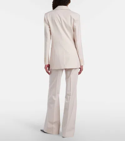 Victoria Beckham Alina High-rise Wide-leg Pants In White