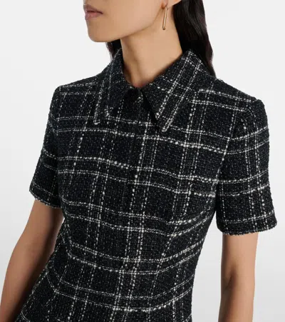 Emilia Wickstead Jody Checked Midi Dress In Black