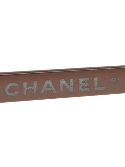 Pre-owned Chanel 2000-2020s Rimless Mini Cc Mark Sunglasses In Red