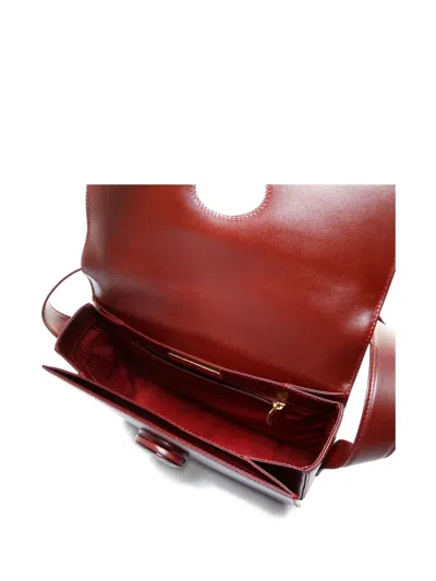Pre-owned Cartier 1990-2000 Must Do Leather Crossbody Bag In Red