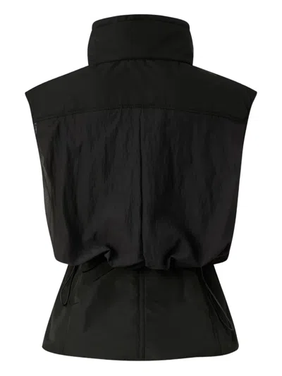 Pinko High-neck Pocket Jacket In Black