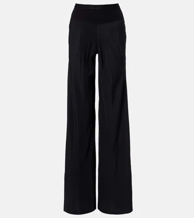 Rick Owens Seam-detailed Wide Trousers In Black