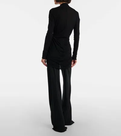 Rick Owens Seam-detailed Wide Trousers In Black