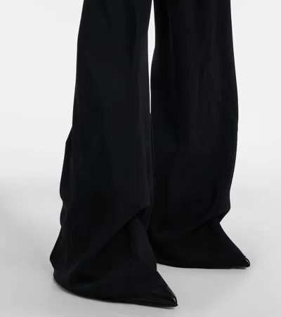 Rick Owens Seam-detailed Wide Trousers In Black