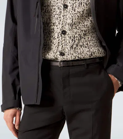 Prada Leather Belt In Black