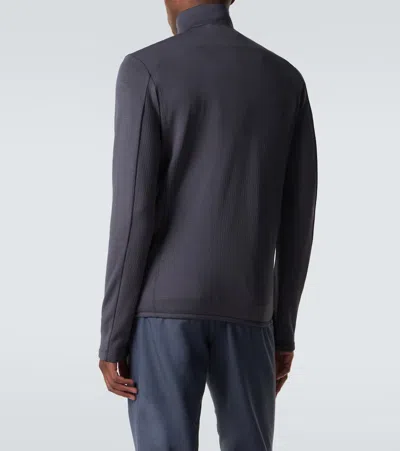 Prada Logo Track Jacket In Gray