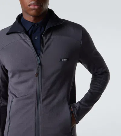Prada Logo Track Jacket In Gray
