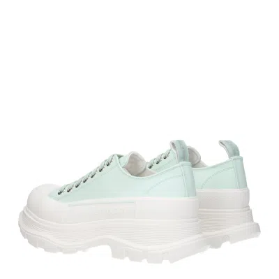 Alexander Mcqueen Sea Green Leather Tread Slick Sneakers